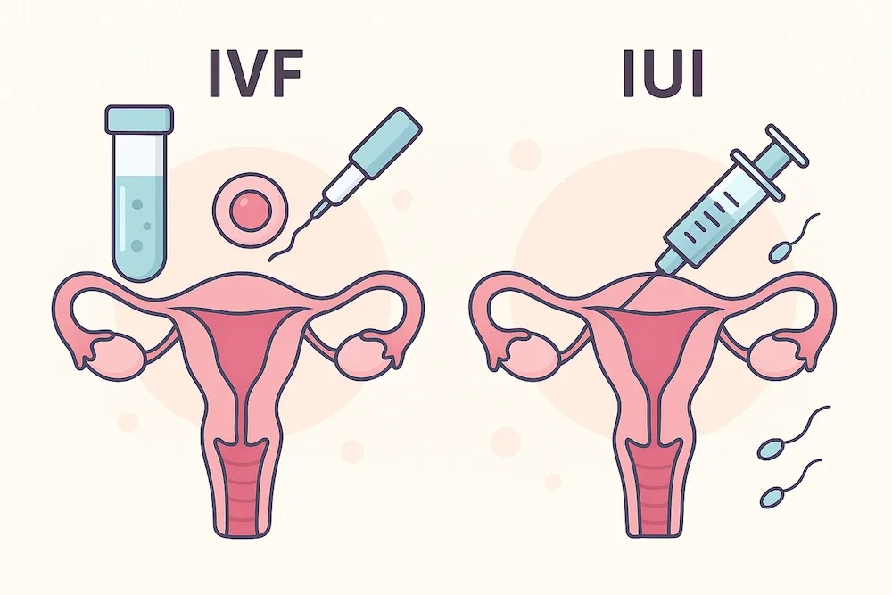 روش IVF یا IUI: کدام روش درمان ناباروری برای شما مناسب‌تر است؟